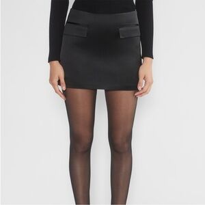 Aritiza Babaton Stationery Black Mini Skirt
